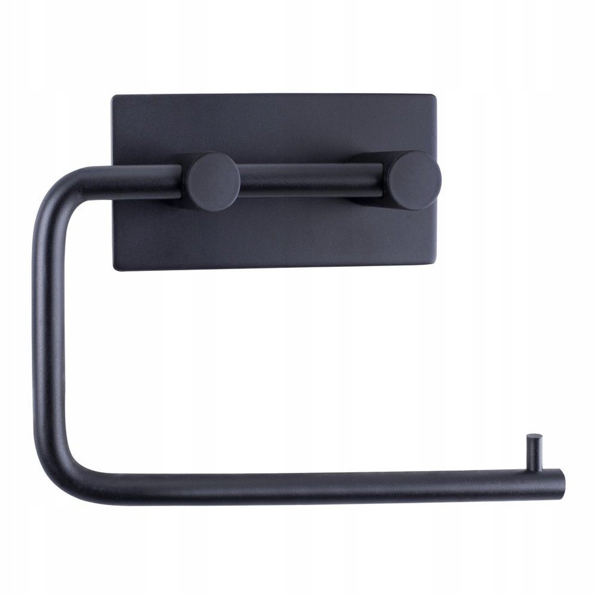 Zwarte Wandmontage Toiletrolhouder met 3M Tape - AWD Interior