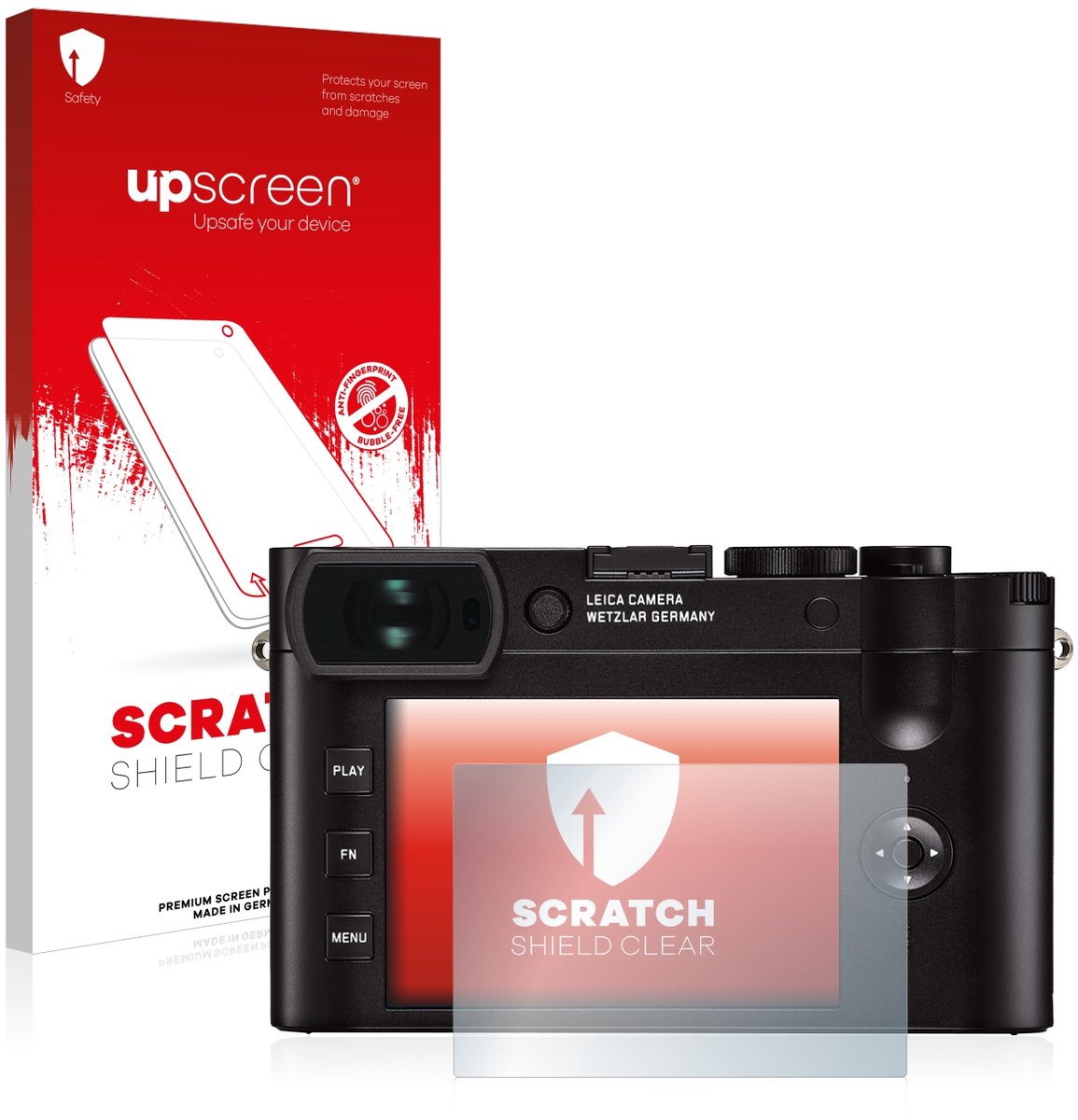 upscreen - Screenprotector voor Leica Q2 - Folie Beschermfolie transparant