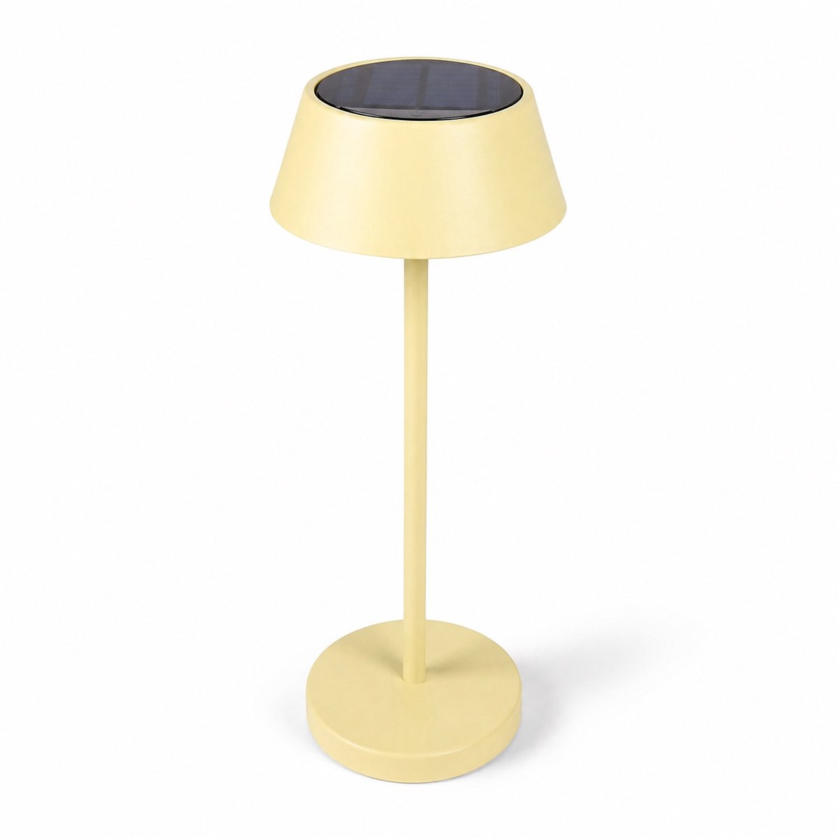 Solar Tafellamp Beige - Draadloze Metalen Tafellamp - 3 Lichtstanden - 34,2 cm