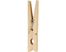 MSV Houten Wasknijpers – Set Wasknijper Hout 7 cm – Praktische Knijpers voor Alle Soorten Wasgoed