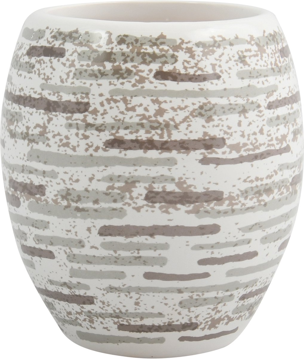 MSV Tandenborstelhouder Brique – Tandenborstel Beker voor de Badkamer – Borstelhouder 9 x 10,5 cm