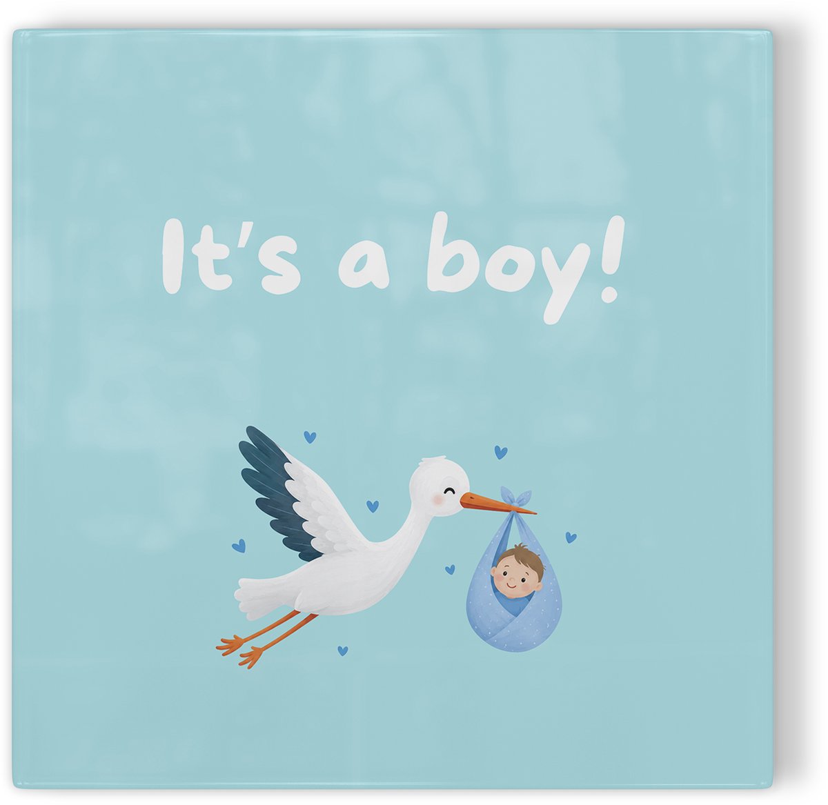 Tegeltje It's a boy - tegeltje geboorte - geboorte jongen - tegeltje met tekst