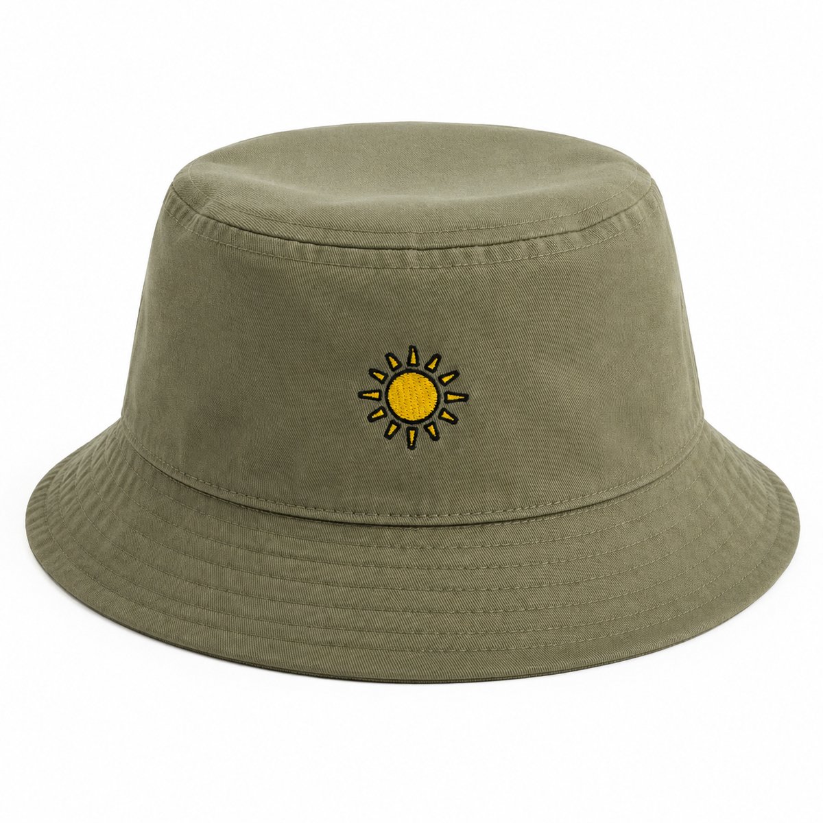 Major May Bucket Hat - Vissershoedje - Hoed - Zonnehoedje - Dames en Heren - Unisex - Recycled Polyester - Olijf