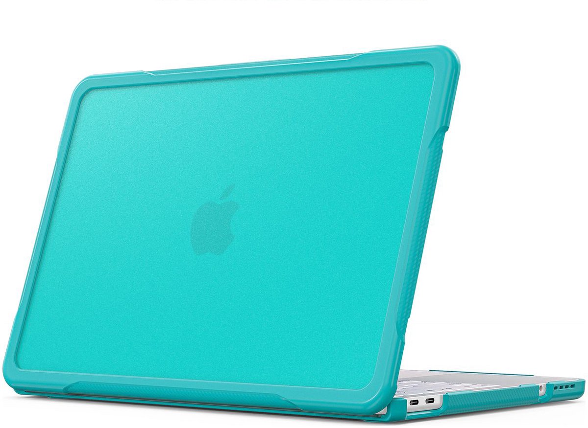Mobigear Laptophoes geschikt voor Apple MacBook Neo 13 Inch (2026) Hoes Hardshell Laptopcover MacBook Case | Mobigear Shockproof Pro - Light Blue - Model A3404 | Blauw