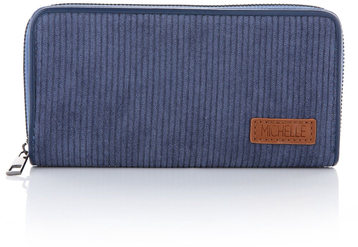 Sunset Fashion Portemonnee Corduroy blauw 20x10c