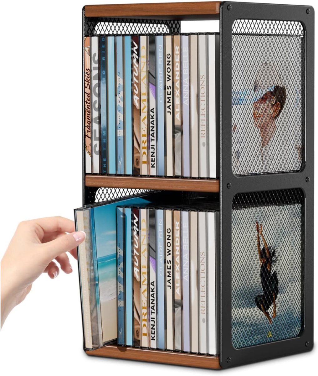 ZRNS® CD-Rek - DVD-Kast - Opbergkast LP en Vinyl