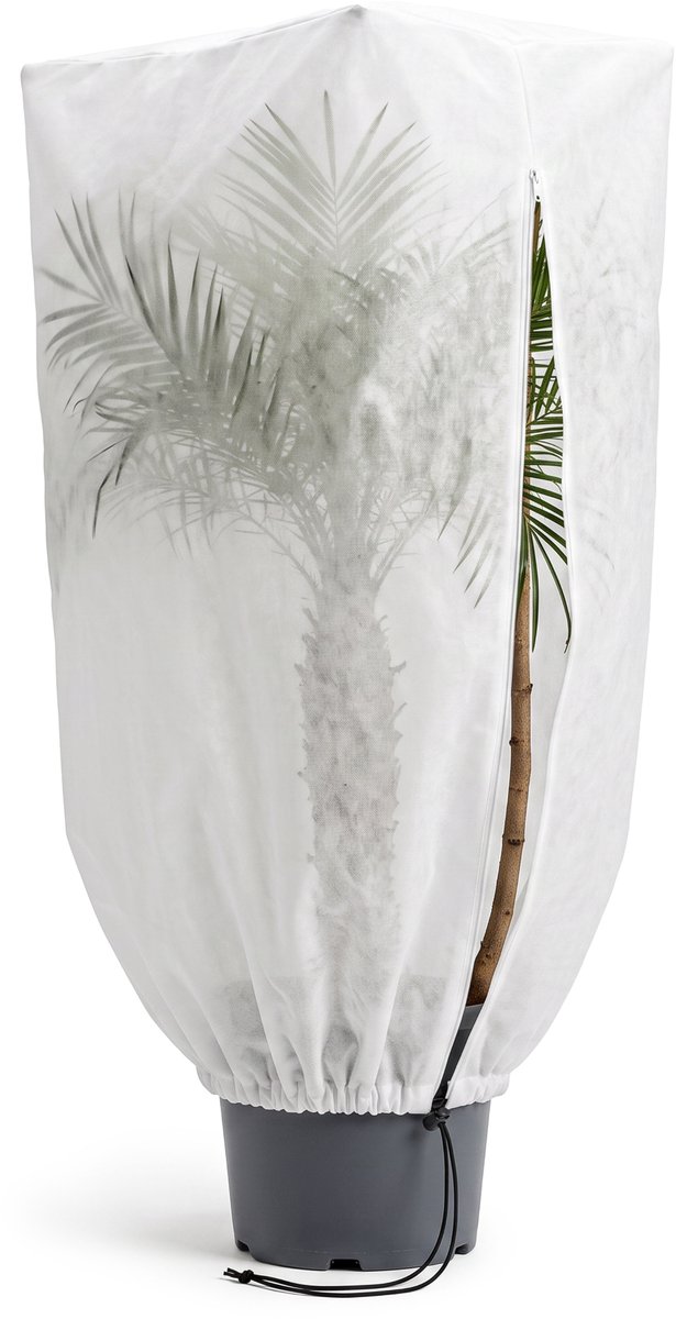 Garronda Winterbeschermhoes 60 g/m² 120 x 160 cm – PP-vlies beschermhoes voor planten, bomen en struiken tegen vorst, kou en lichte winterse weersomstandigheden – Wit – GD-0253