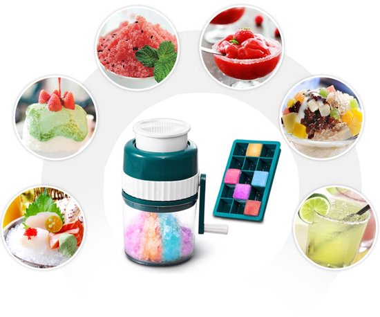 VALI® Slush Puppy Maker - 1L - Slushymaker - Slushmachine - Wit/Blauw - 12cm x 12cm x 21cm van Vali — afbeelding 3