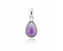 SilverGems zilveren hanger met Amethist edelsteen