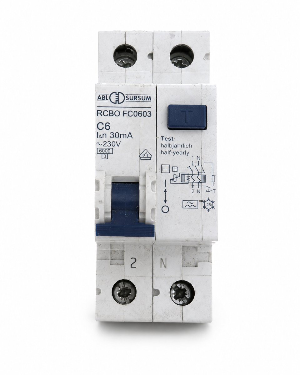 ABL Sursum FC0603 aardlekautomaat C6A 30mA – 2-polig 230V