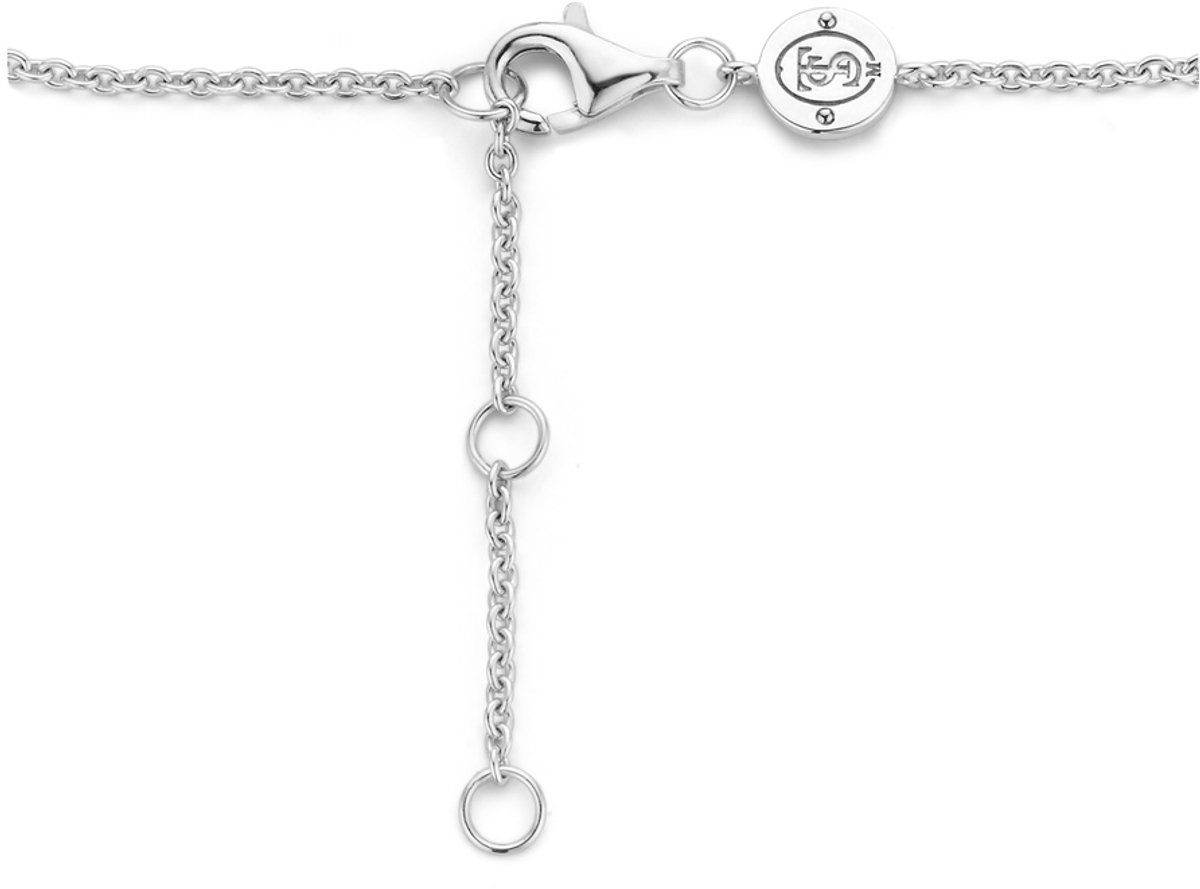 TI SENTO Dames Armband - 925 zilver - Wit (Letter) - 2836LU