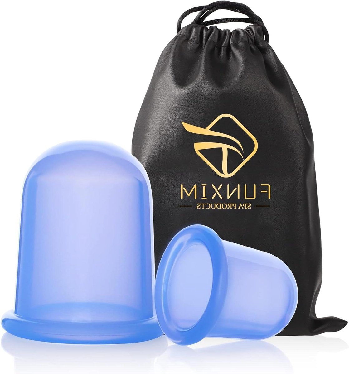 Cupping Massage Set - Siliconen Cups - Huidverbetering Lichaam - 2 Maten Inclusief - Medium & Large - Transparant