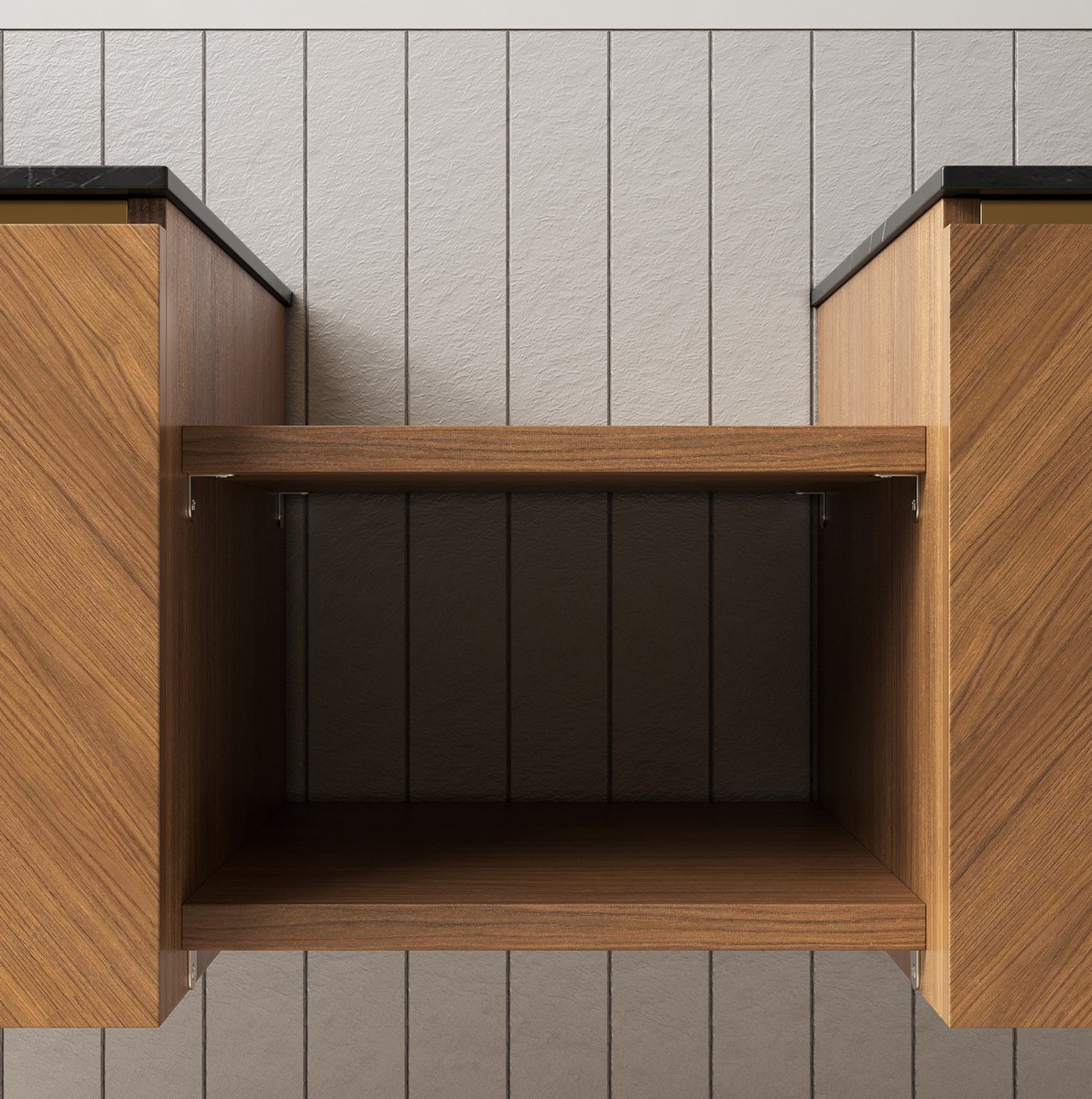 REDOM - Kast legplank - 40 x 45 x 2,5 cm - Inclusief 4 hoekbeugels en 8 schroeven - Eiken houtnerf - Voor badkamerkast en opbergrek - Hout - Bruin eiken - 40 x 45 x 2,5 cm
