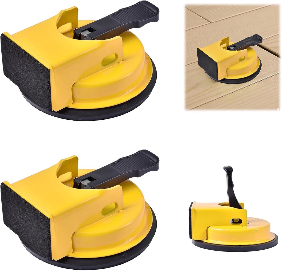 Gereedschap voor het vastzetten van gaten in de vloer, 2 stuks, voor houten vloeren, laminaat, ijzeren fixeerder, vloerritsen, grijper, laminaatvloer, leggereedschap, voor hotels, appartementen