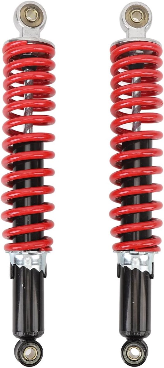 Schokdempers, 2 stuks, 350 mm, 8 mm, geschikt voor dirt pitbike, ATV, quad, scooters, 50 tot 150
