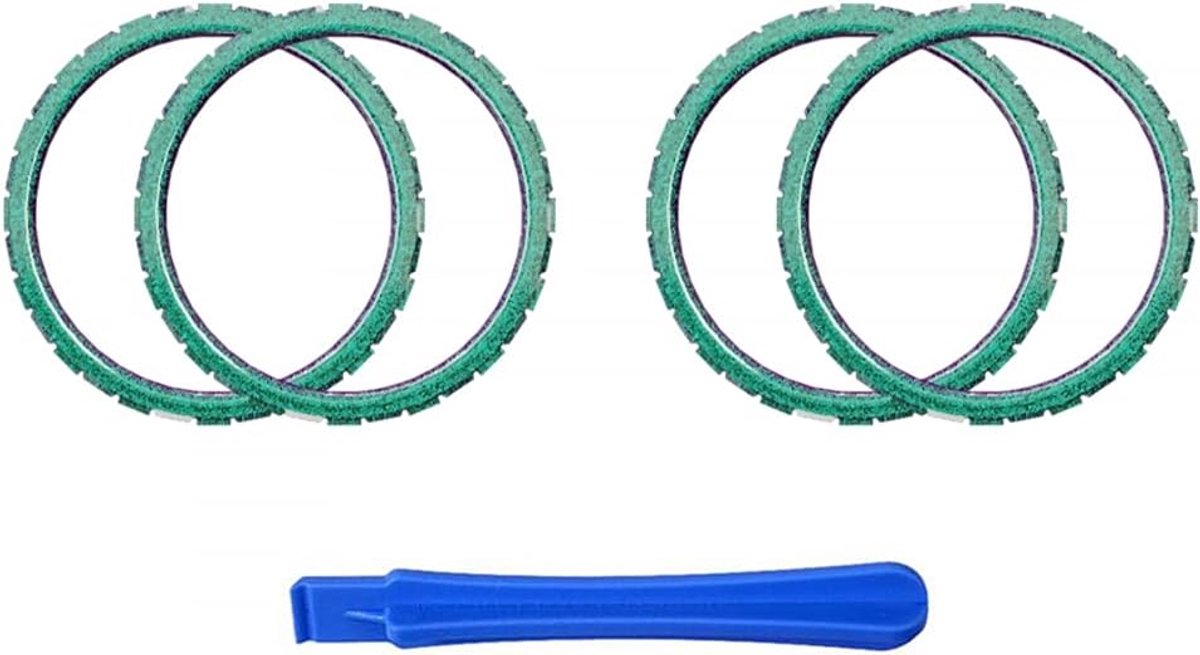 eXtremeRate 2 Paar Accent Ringen Compatibel met ps5 Controller, Aangepaste Vervangende Accessoires voor ps5 Controller-Kameleon Groen Paars