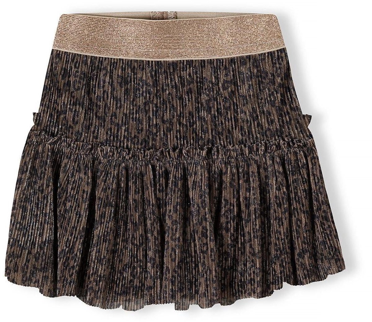 Minoti plooirok meisjes met glitter - feestelijke rok
