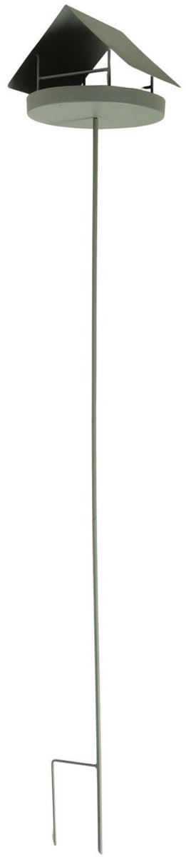 Boltze - Vogelvoederstation - Op stalen pin - Groen - Metaal - groen metaal - 170cm hoog