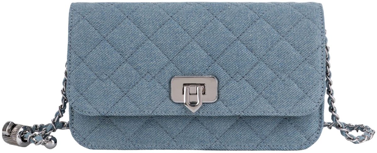 SEIDENFELT MANUFAKTUR schoudertas Sande Crossbody Bag Denim Lichtblauw