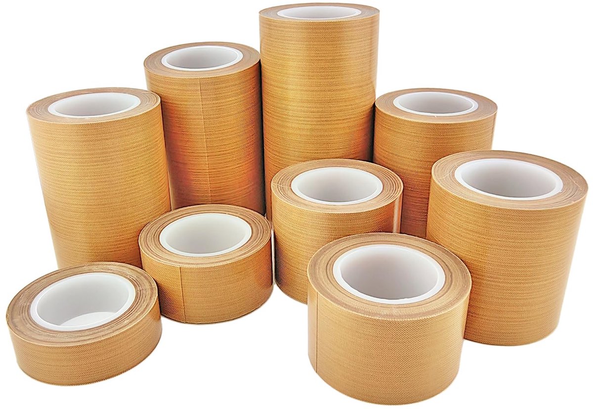 1 Roll Hoge Temperatuur Plakband, 200mm x 10m Hittebestendig Teflon Tape, voor Vacuümapparaat, Handverzegeling, Impulsverzegeling