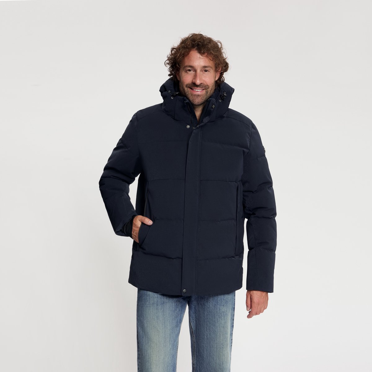 Travelin' Asberg Heren - Puffer winterjas - Waterdicht - Navy