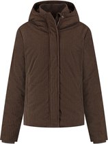 MGO Steffy Dames - Winterjas - Corduroy - Donkerbruin