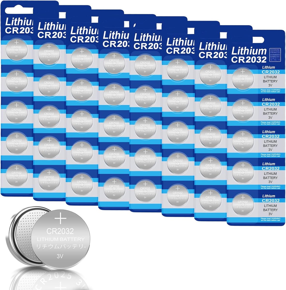 SnelShoppen - 40X CR2032 Knopcelbatterijen 3V - Capaciteit 240 mAh - Ideaal voor Klok, Speelgoed, Afstandsbediening - Duurzame Energiebron