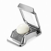 Eiersnijder - Multifunctionele Champignonsnijder - RVS - Voor Ei en Fruit - Zilver