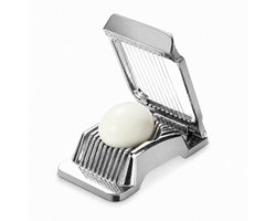 Eiersnijder - Multifunctionele Champignonsnijder - RVS - Voor Ei en Fruit - Zilver