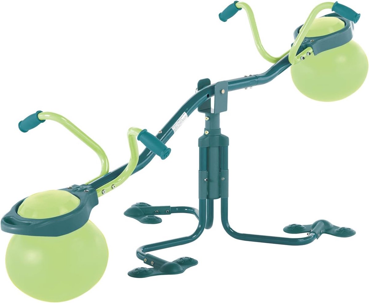 SnelShoppen - Bouncing See-Saw Spiro Hop | Tuin Speelgoed voor Kinderen 3-8 Jaar | Bounces en Draait | Actief Buiten Speelgoed | Hoogte Verstelbaar