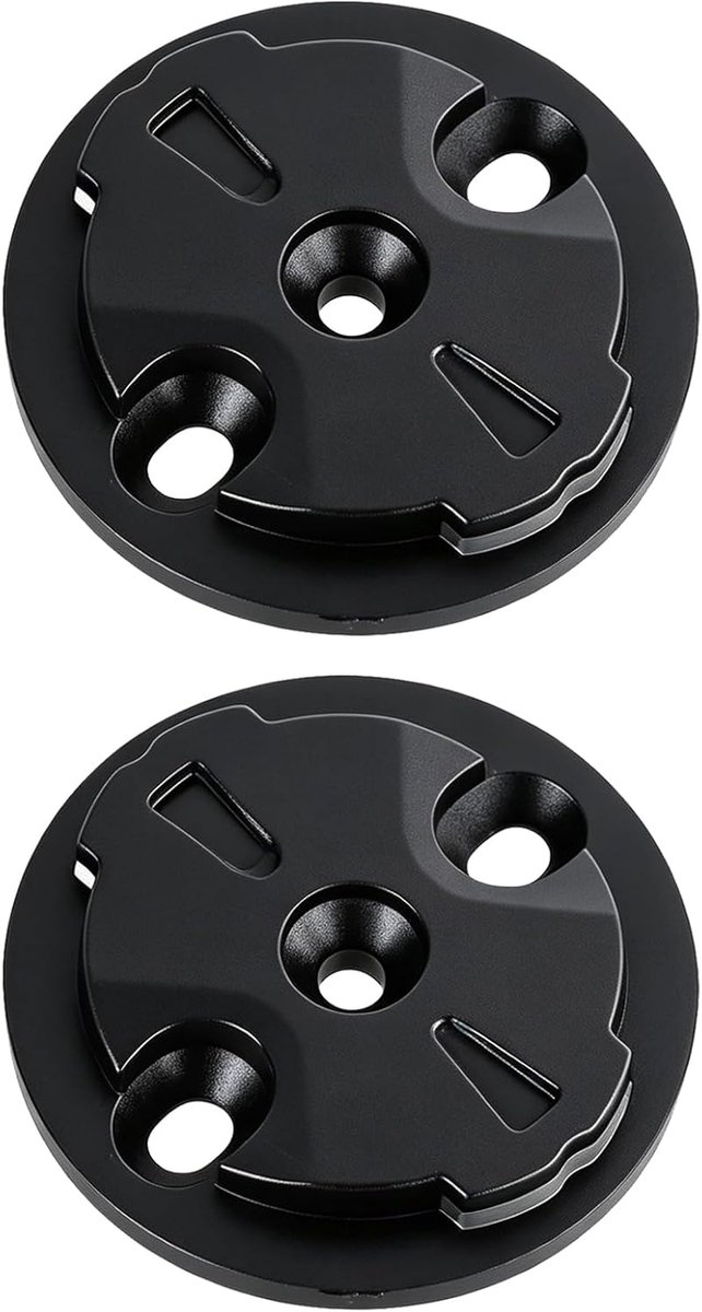 SnelShoppen - 2 Stuks Fietscomputerhouder met Mount-Adapter - Kunststof, Trillingsbestendig, Compatibel met Explore Varia - Fietsaccessoire voor Fiets