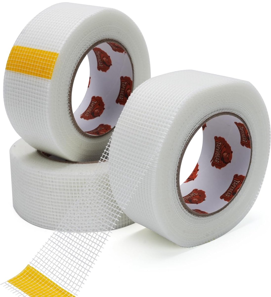 SnelShoppen - Plafond Tape 50mm x 45m - Zelfklevend, Vochtbestendig, Schimmelwerend, Voor Wandreparatie en Rigips - 3 Rollen