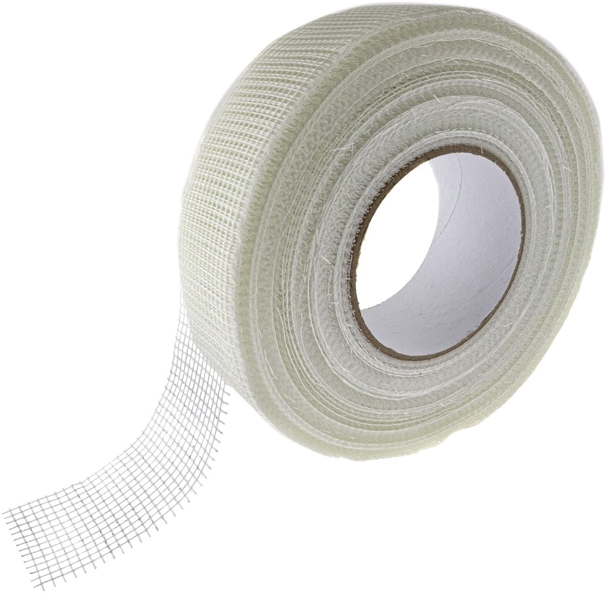 SnelShoppen - Zelfklevende Glasvezel Tape 48mm x 90m - Witte Verstevigings Tape voor Gaten en Scheuren in Stucwerk en Gipsplaten - Antiverscheur Tape