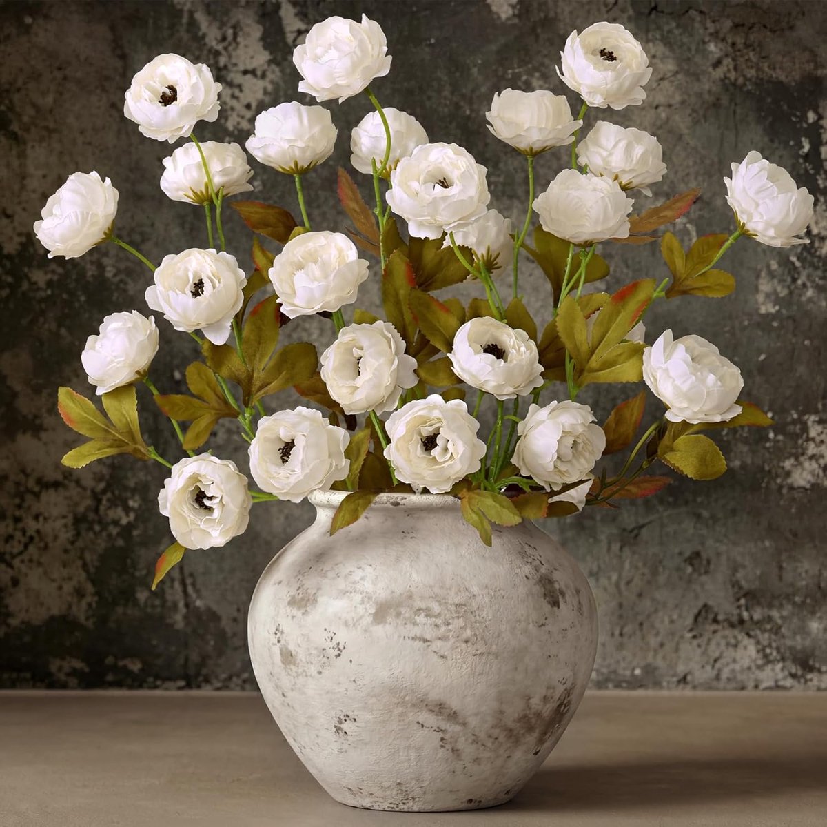 SnelShoppen - 6 Pcs Kunstmatige Pioenrozen 71 cm Lange Takken met Zijde Stelen voor DIY Boeketten Tafel Decoraties Bruiloft Baby Shower Wit