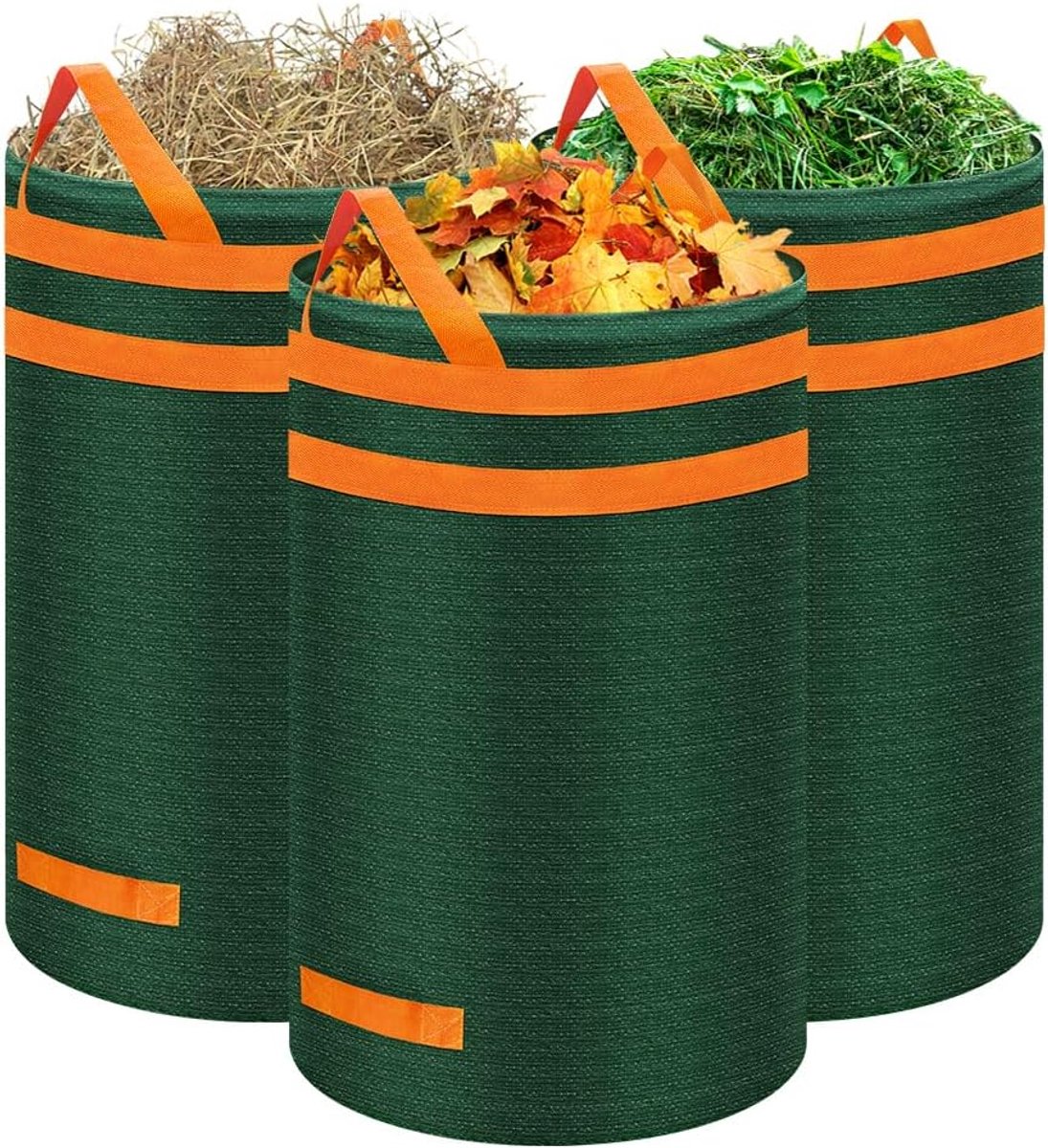 SnelShoppen - Grote Tuinzak 120 Liter - Groene Tuinafvalzak - Duurzaam en Sterk Tuinaccessoire voor Bladeren, Takken en Afval - Ideaal voor Tuinieren
