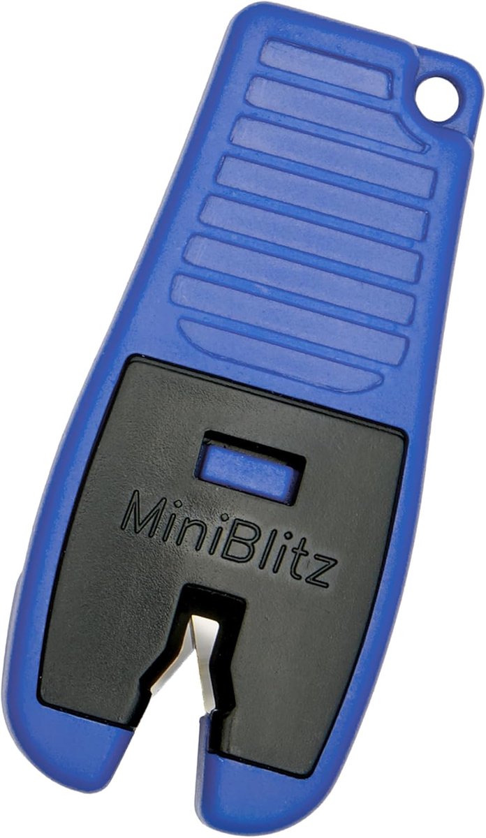 SnelShoppen - Miniblitz Messenslijper Handmatig - Compacte, Draagbare Messenslijper voor Keuken en Buiten - Efficiënt en Gebruiksvriendelijk - Geschik