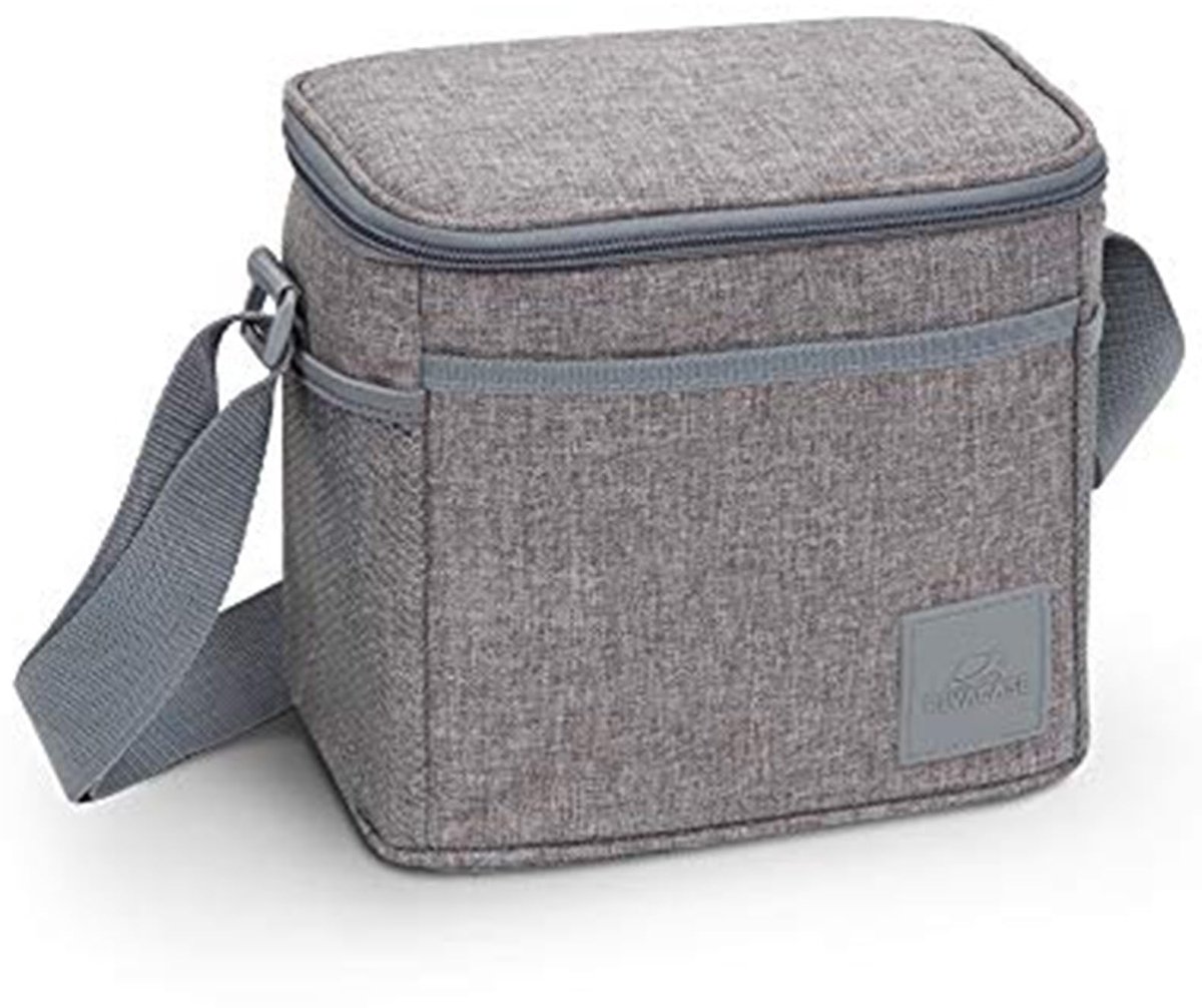 SnelShoppen - Rivacase 5706 Koelbox Grijs, 5,5 Liter - Ideaal voor Camping, Picknicks, Tuinfeestjes, Lichtgewicht en Duurzaam, Perfect voor Koelen van