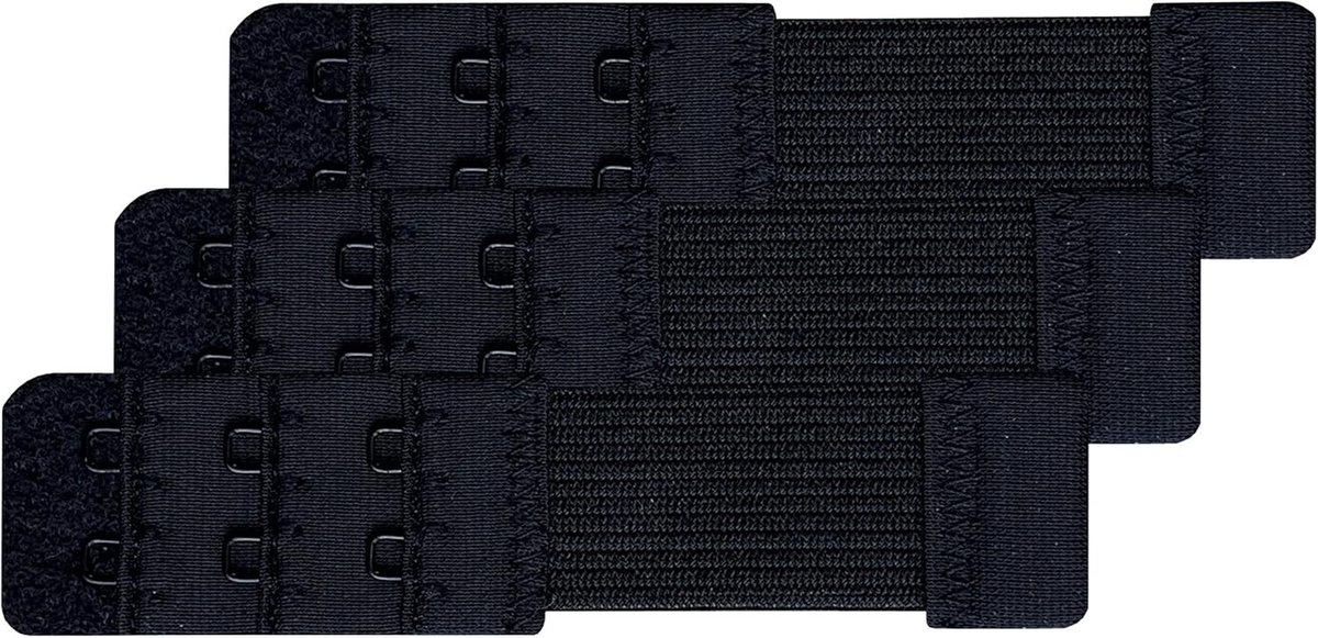 3-delige bh-extensies voor vrouwen met 2 haken, ideaal voor extra comfort en pasvorm, 9.2cm x 3.8cm