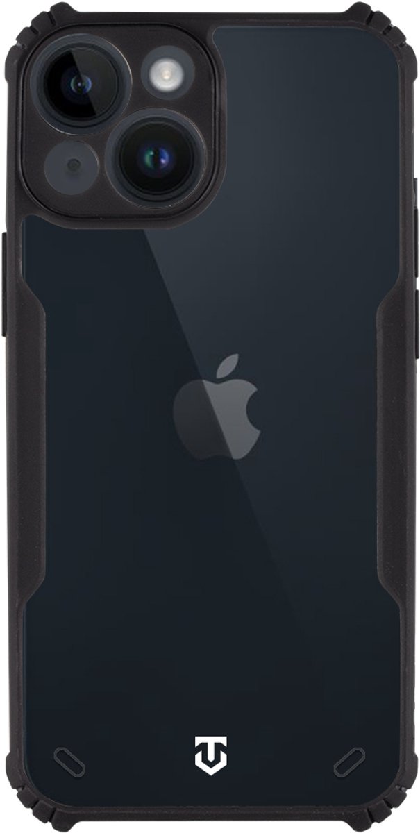 Tactical iPhone 13 Mini Quantum Stealth Cover – Transparant Hoesje – Clear Black