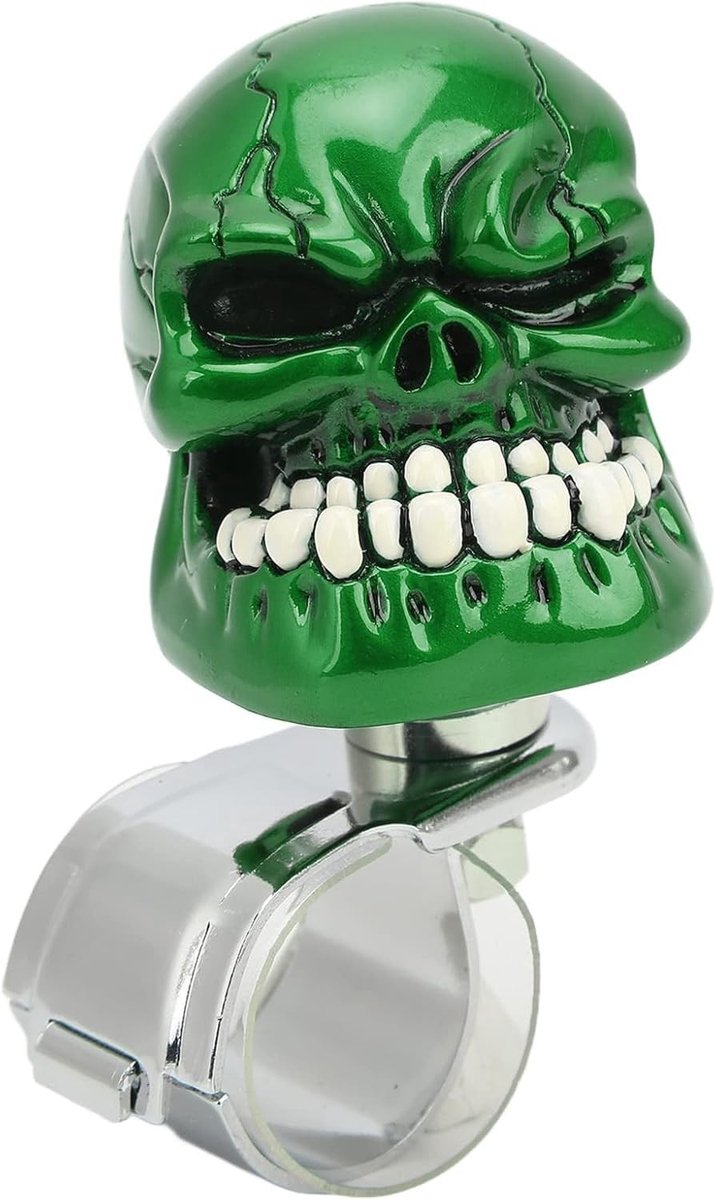 Skull Spinner voor Stuurwiel - Handvat voor Auto's, Vrachtwagens en Tractors met Uniek Ontwerp