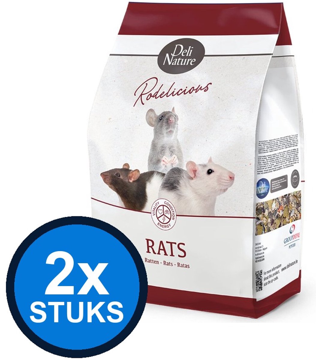 2x Deli Nature - Rodelicious ratten 2,5kg