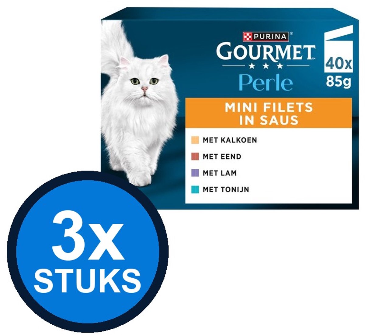Gourmet Gourmet - Perle mini filets in saus k/e/t/l mp 40x85gr