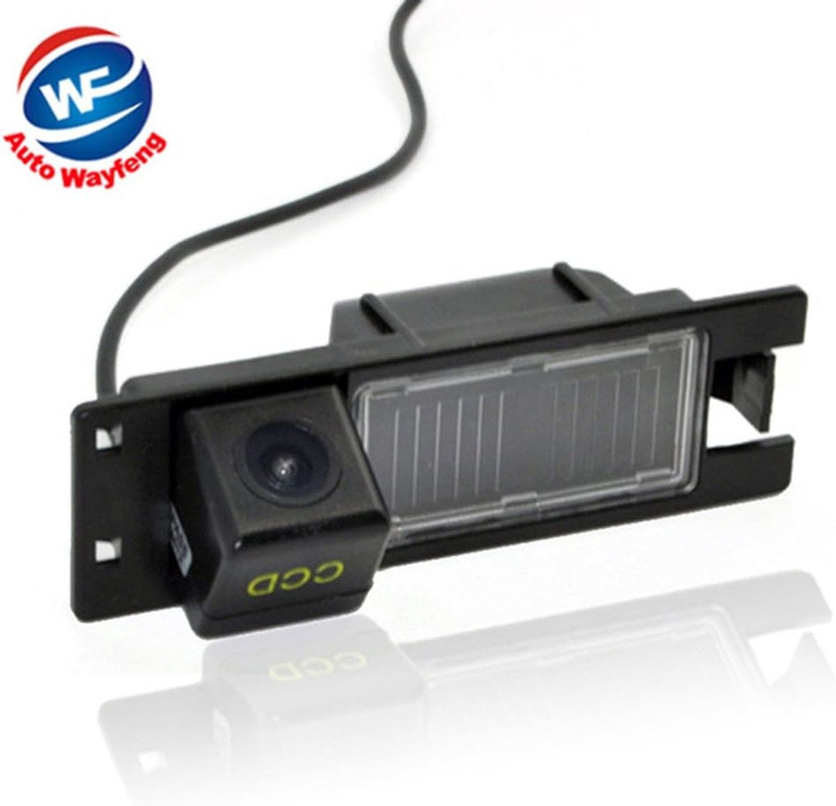 SnelShoppen - CCD Waterproof Achteruitrijcamera voor Alfa Romeo 156 159 166 147 Brera Spider - IP68 Waterdicht, DC 12V, Mirror + Parkeerhulp