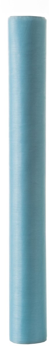 Organza Tafelband blauw 30cmx3mtr (rolled)