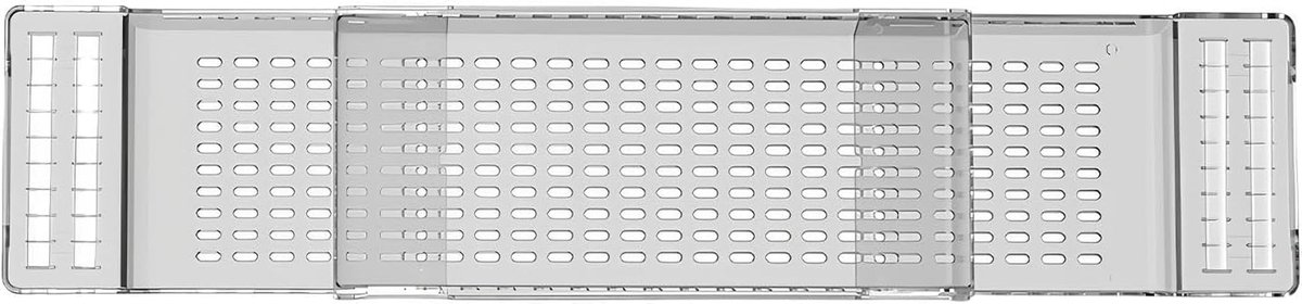 Badkuip dienblad - Bad accessoire - Ontspanning thuis - Verstelbaar en waterdicht - 56-80 cm - Transparant