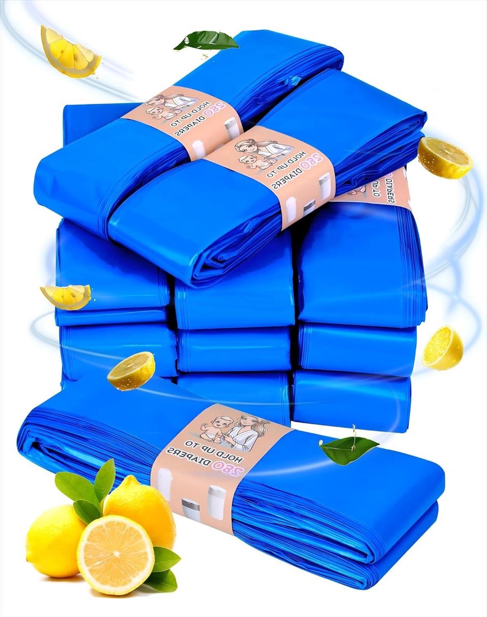Navulcassettes Luiemmer - Geurwerende navullingen - Hygiënisch afval - 7-laags barrière materiaal - 12 stuks - Wit