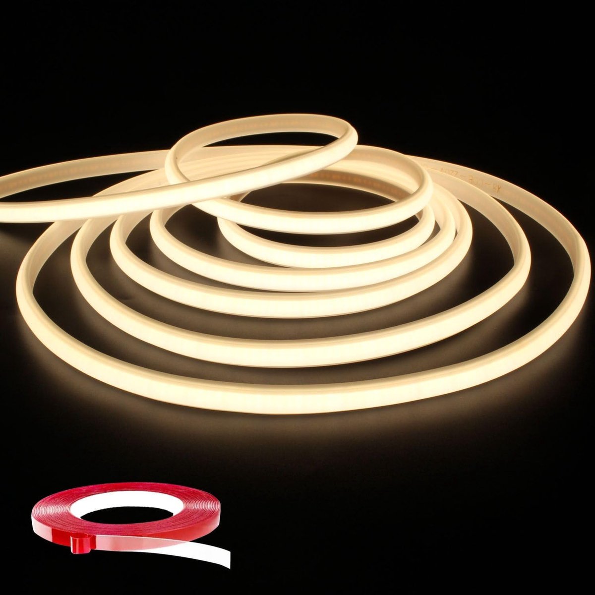 SnelShoppen - COB LED Strip 2m met Schakelaar, Superhelder en Flexibel, 230V, Waterproof IP65, 4000K Neutraal Wit voor Binnen en Buiten, Ideaal voor K