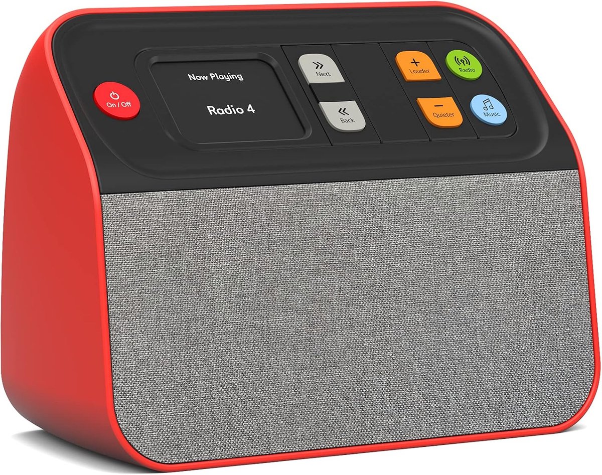 SnelShoppen - Unforgettable Digitale Radio DAB/DAB+FM met Grote Knoppen, Hoofdtelefoon Aansluiting en Slimme Standby Timer voor Alle Leeftijdsgroepen