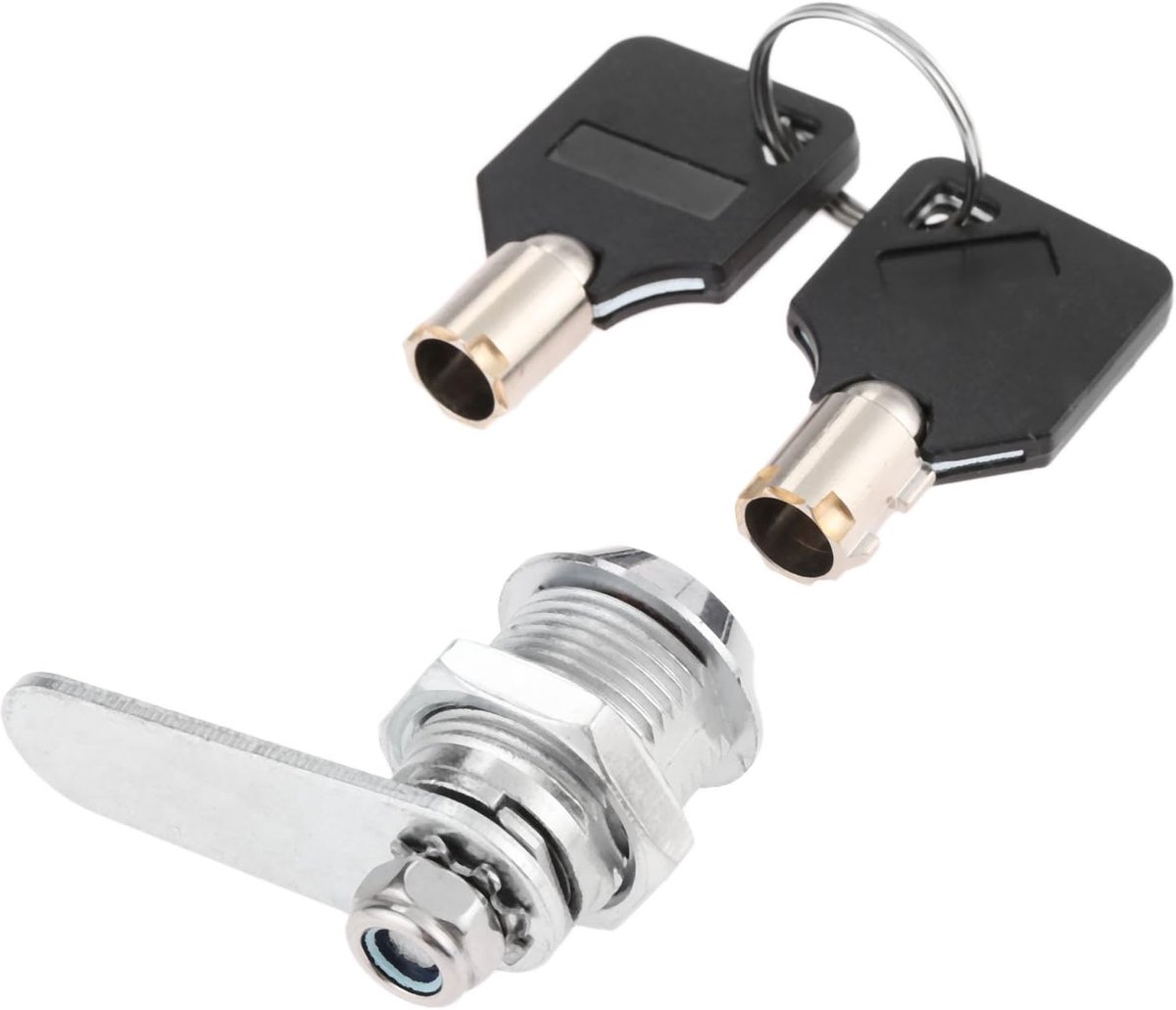SnelShoppen - Drawer Tubular Cam Lock 20mm, Hoogwaardige Letter Box Lock, Kabinet Cilinderslot met 2 Sleutels voor Pinball Arcade Machine Deuren