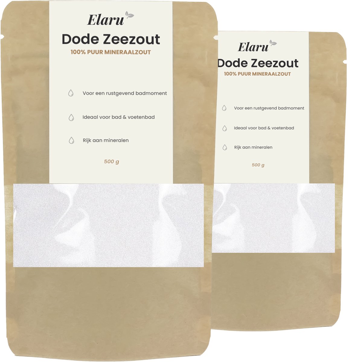 Dode Zeezout - Badzout en Voetenbad - 100% Zuiver - 1 kg - Mineraalrijk Zeezout - Gezichtsscrub & Verzorging